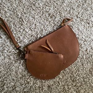 ABLE Double Leather Wristlet